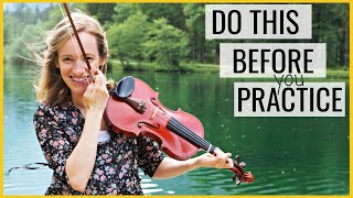 The Most Effective Warm Up for Beginner Violinists / COMPLETE Practice Routine for Beginners