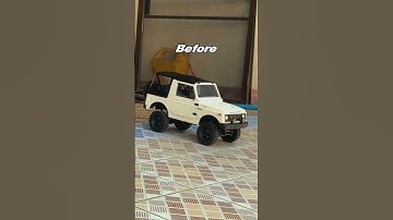 Before After WPL C74-1 #wplc74 #wpl #rcscale #rcoffroad #sj410 #sj413  #suzukijimny #rcoffroad