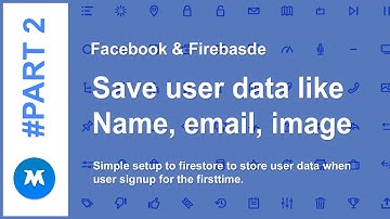 #2 Firebase Authentication | Storing user data name, image, email | basic setup to Firestore.