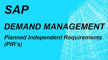 What is Demand Management (PIR) in SAP | SAP Production Planning | SAP Demo | SAP Trainings | MRP