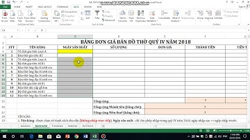 Hướng Dẫn Giải Đề Thi UD CNTT Nâng Cao - Phần Excel - ĐỀ 1 -  Phần 1