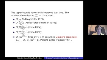 Terence Tao: Singmaster
