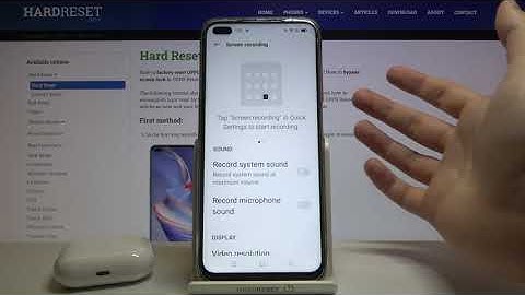 How to Switch On / Off Front Camera in Screen Recorder on OPPO Reno4 Z 5G