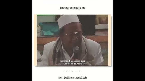 Penjelasan kiyai makna Lagu sluku sluku batok
