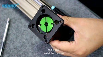 mjunit Linear Rail Motor Installation (Direct Mount)