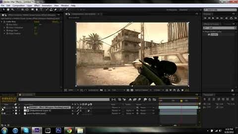 Lesson 31 - How to do Invisible Gun/ See Through Gun Effect in After Effects