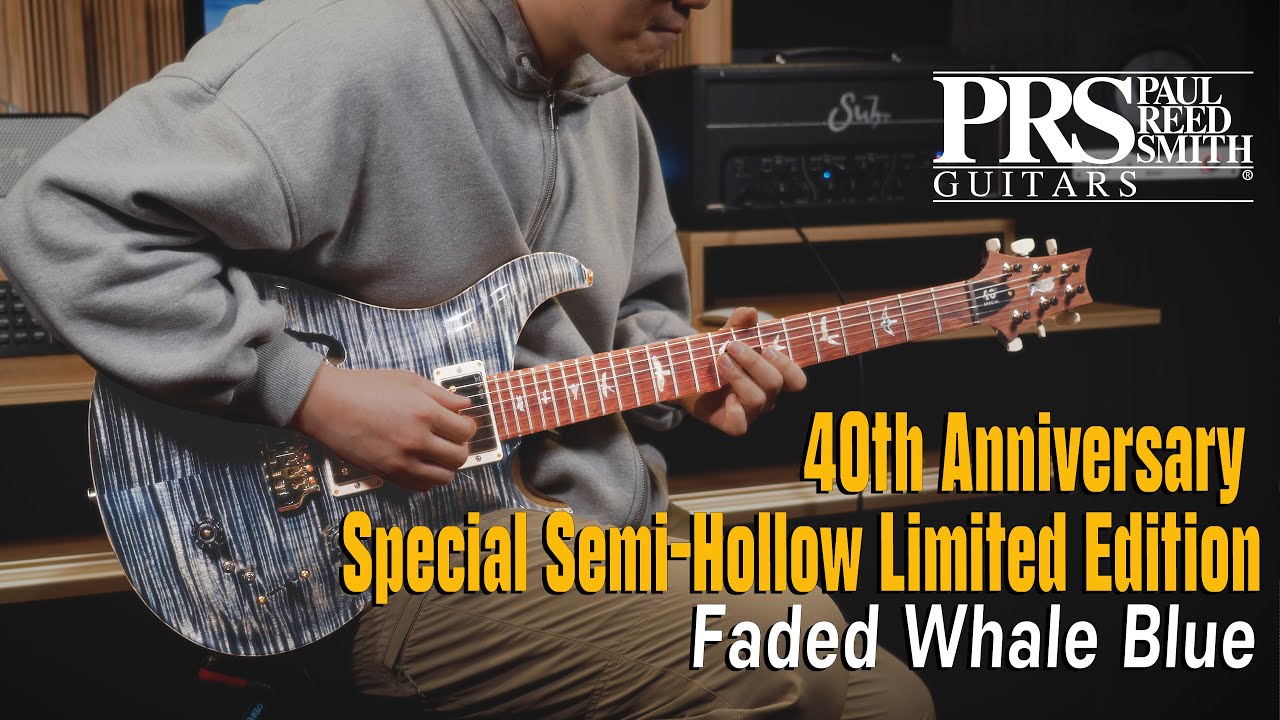 황종호 (Godd) - PRS 40th Anniversary Special Semi-Hollow Limited Edition-Faded Whale Blue Demo
