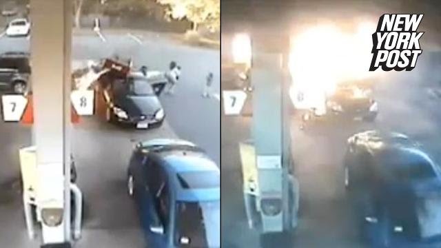 ny post mets Hero mom saves kids from gas station blaze