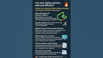 Unlock the secrets of Piping Stress Analysis and master CAESAR II like a pro!