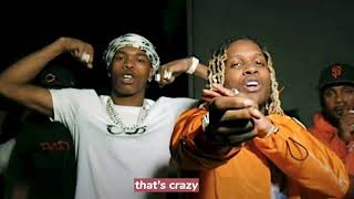 Lil baby and lil durk- bruised up (lyrics video)