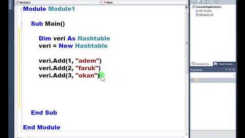Visual Basic .NET - Ders 342 : Hashtable Sınıfı-ContainsValue
