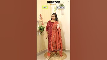 KEEP or RETURN from Amazon Kurta Set Haul 💖 #amazonfinds #amazonhaul #ytshorts  #keeporreturn
