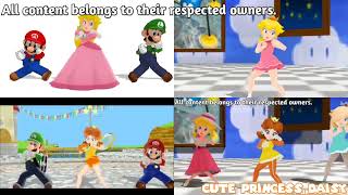 MMD Super Mario Disturbia (Quadparison)