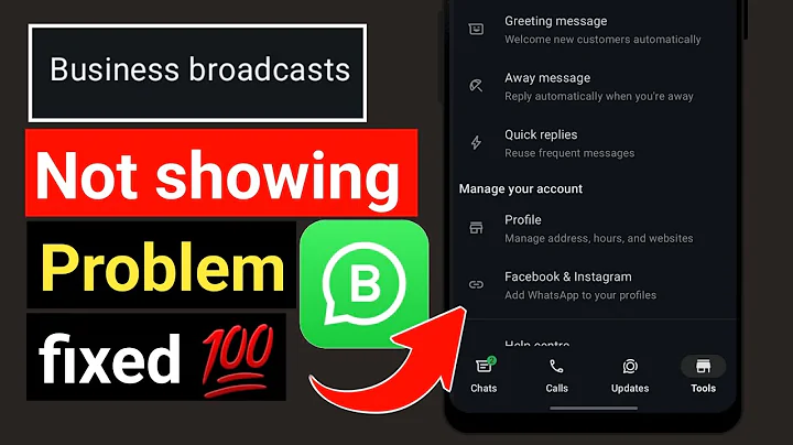 WhatsApp Business Broadcast Not Showing Problem Fix | Full Solution
