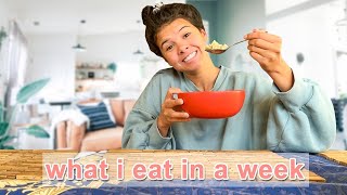 what I eat in a week *very realistic!*