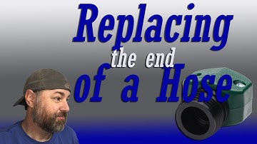 How to replace the end of a garden hose
