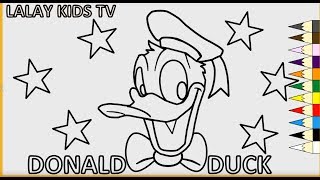 Donald Duck Coloring Page | Donald Duck Coloring Video