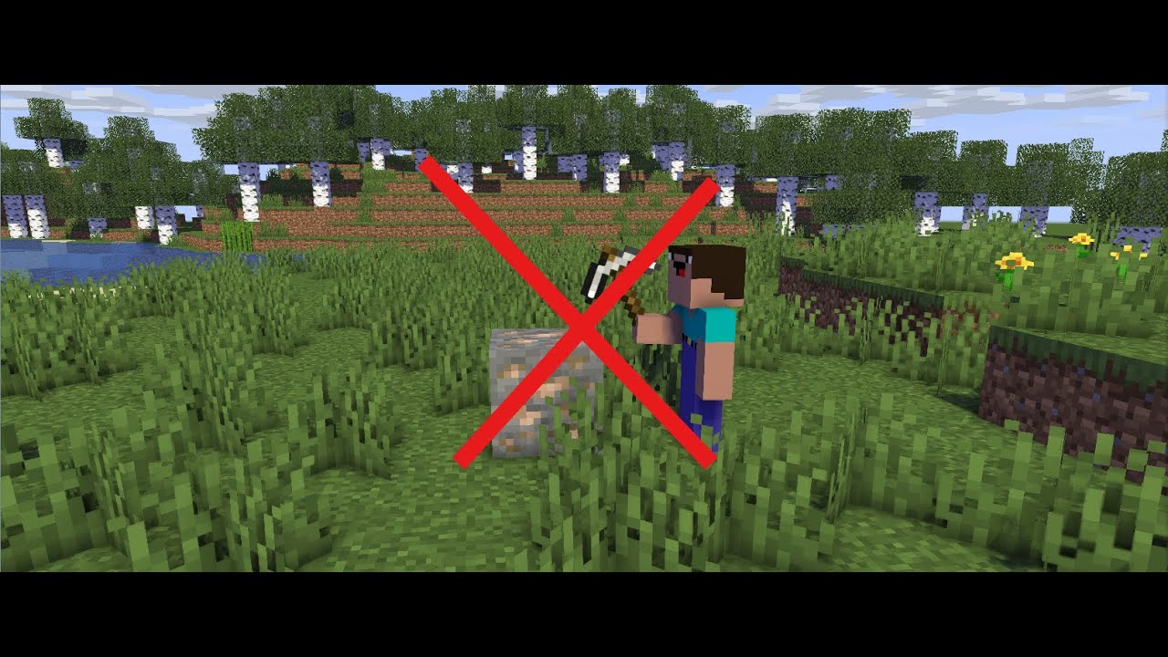 Minecraft But I Cant Break Blocks Youtube 