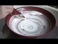 도자기 접시 만들기 "바르는 유약" : Glazing pottery with a brush  [ONDO STUDIO]