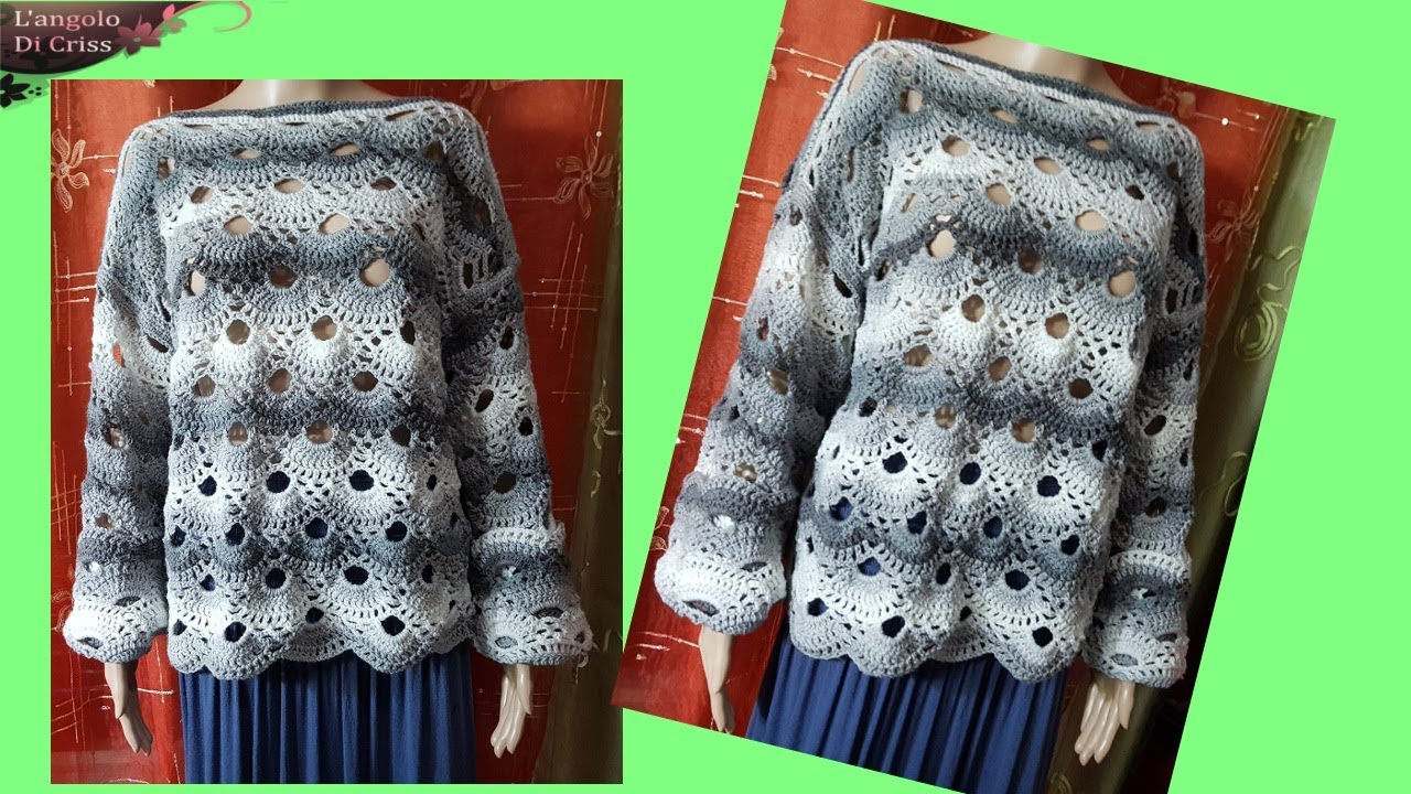 Maglia Donna All uncinetto Virus uncinetto Facile Passo A Passo 
