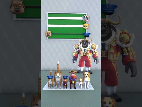 WHICH ANIMAL SPECIES WOULD GIVE POLICE HATS TO THEIR CHILDREN?#dog #cat #cow