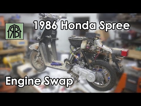 1986-honda-spree-engine-swap-and-clutch-repair