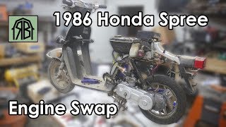 1986 Honda Spree Engine Swap and Clutch Repair - YouTube Apc Mini Chopper YouTube