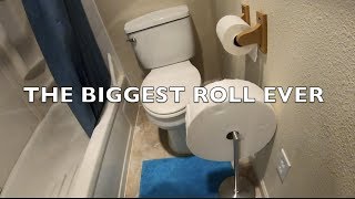 Charmin forever roll unboxing/review the biggest toilet paper roll ever! screenshot 5
