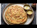 Methi garlic lachha paratha#Tastiest paratha for lunch#.