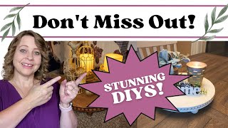 NEW FARMHOUSE DIY YOU HAVE TO TRY!  High End Home Decor Project - January Wrap-Up  & DIY Review