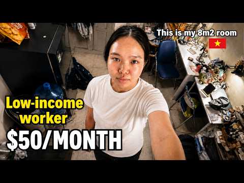 A Raw Look at Poor "Lifestyle" | 4 Jobs, 1 Payday, 2 Days Off a Month - Low Salary at 8m2 in Vietnam