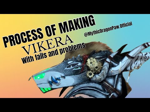 ✨PROCESS OF BUILDING VIKERA!✨//#dragonpuppets #dragon #art #fypシ゚viral #fypシ゚ #subscribe