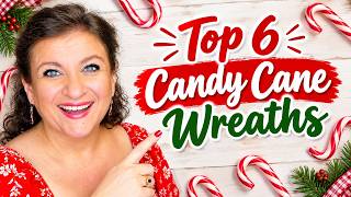 🎄 How to Create a Candy Cane Deco Mesh Wreath - Step-by-Step!