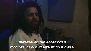 Revenge Of The Dreamers 3. Moment J.Cole Played 'Middle Child'.