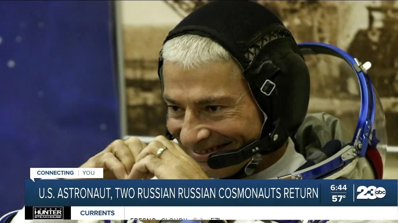 U.S. astronaut, two Russian cosmonauts return to earth - YouTube