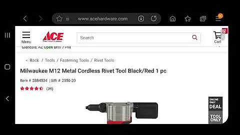 Milwaukee M12 Rivet Tool Deal!! 🔥 📛 Black Friday 2021! Ace Hardware