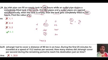 An inlet pipe can fill an empty tank in 140 hours while an outlet pipe drains a completely-filled