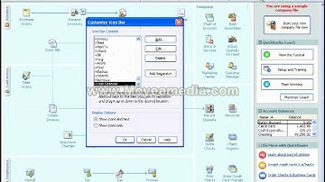 HOW TO CUSTOMIZE YOUR QUICKBOOKS ICON MENU TOOL BAR