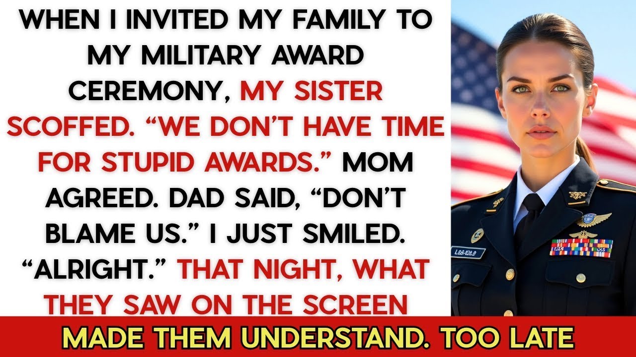 My Sister Sneered at My Award Ceremony Invite: “We Don’t Have Time for Stupid Awards.”…