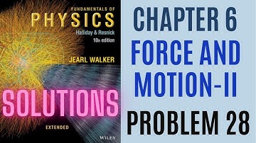 Halliday resnick chapter 6 problem 28 solution | Fundamentals of physics 10e solutions