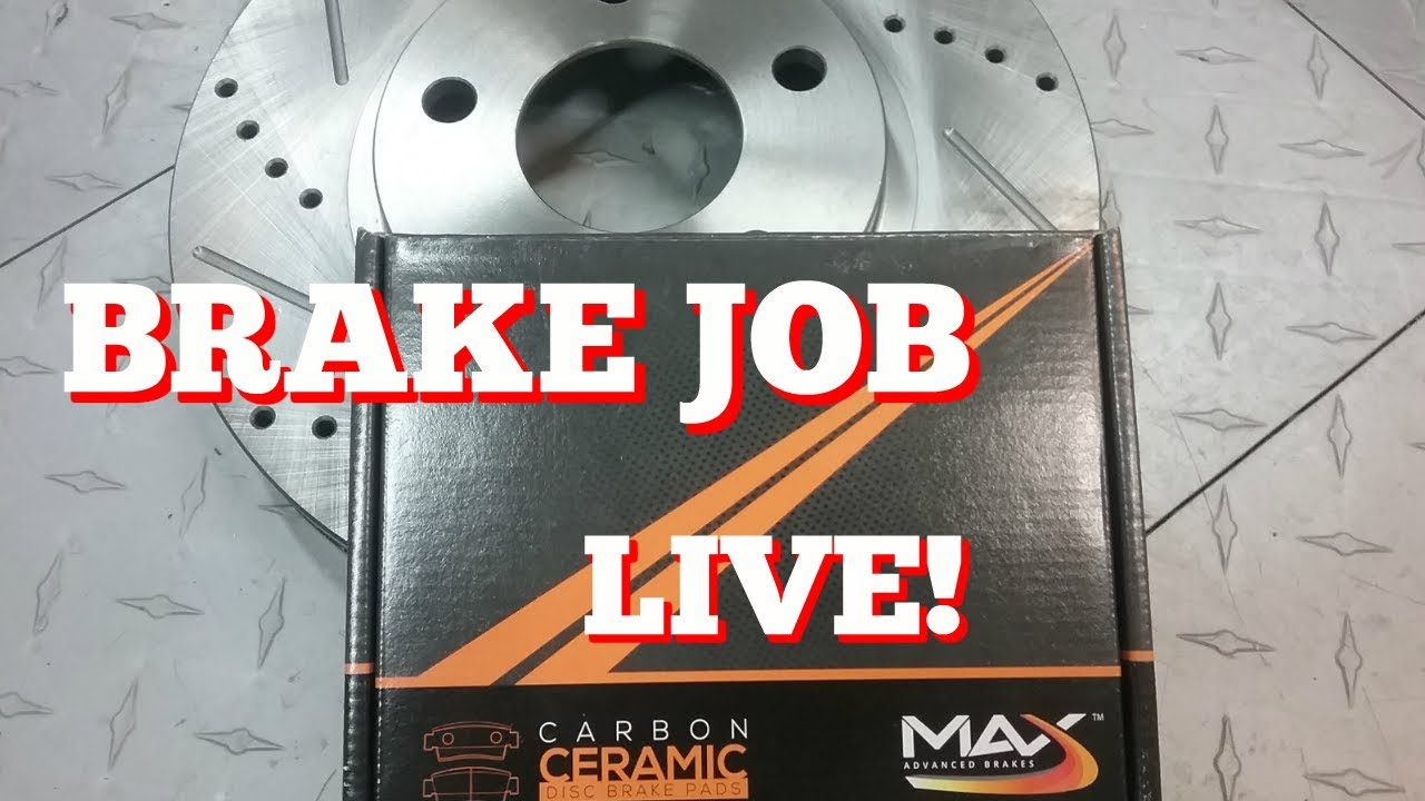 Installing MAX ADVANCED BRAKES slotted and drilled rotors LIVE! YouTube
