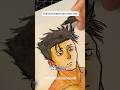 Practice watercolor with me ☺️ #shorts #anime #jujutsukaisen
