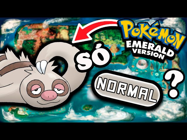 POKÉMON EMERALD SÓ com TIPO LUTADOR - DÁ pra ZERAR? - #DESAFIO POKÉMON 252  