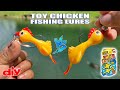 Catching fish with toy chicken lol monster mike fishing