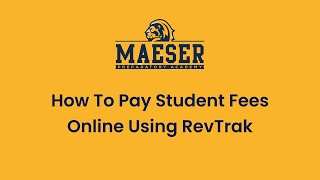 How To Pay Student Fees Online Using RevTrak