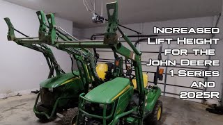 HydrosPlus Lift+ Increased Lift Height for the John Deere 1025R, 1023E, 1026R, 2025R