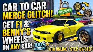 *EASY* F1 WHEELS - CAR TO CAR MERGE GLITCH IN GTA ONLINE!! screenshot 1