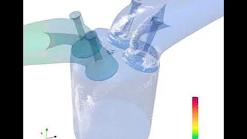 Port fuel injection simulation using CONVERGE CFD.