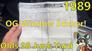 1989 Oldsmobile Regency Ninety Eight 98 - Junk Yard Find EP#7