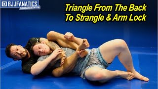 Triangle From The Back To The Strangle And Arm Lock by Tom DeBlass